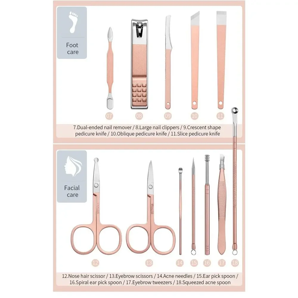Nail Clipper Set NEW 18PCS Manicure Set